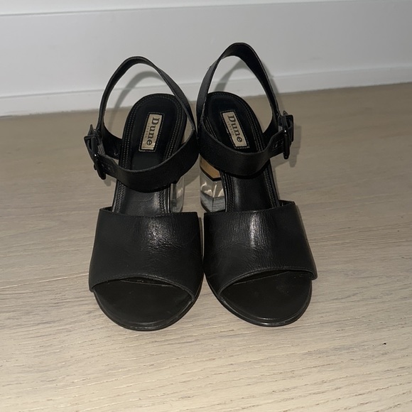 Dune London “Jenny” leather perspex heel sandal - Picture 7 of 11